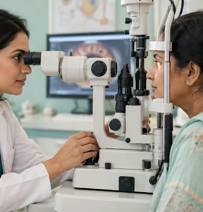 Clinical photograph illustrating Eye Trauma & Injury